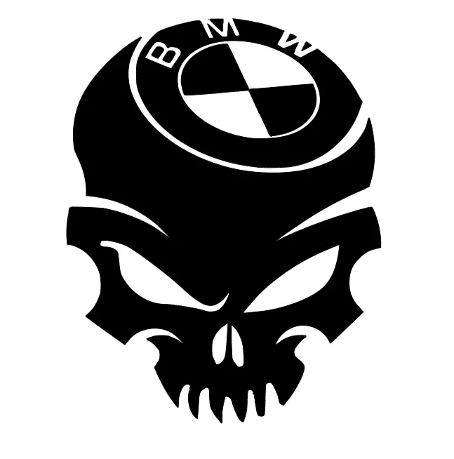 Punisher BMW dekaler 2st klistermärke