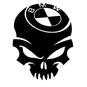 BMW punisher skull döskalle dekaler