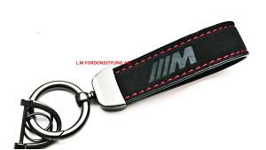 bmw m alcantra lyxig nyckelring strap