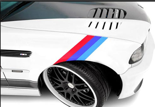 bmw m color stickers stripe dekaler
