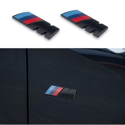 bmw m emblem oem original i blank svart