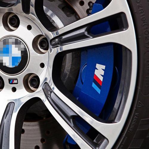 bmw m logo bromsdekaler