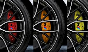 bmw m logo dekaler till bromsar i svart färg