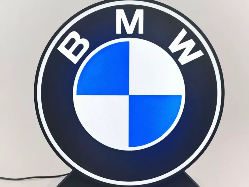 BMW logo nattlampa natt lampa till garaget