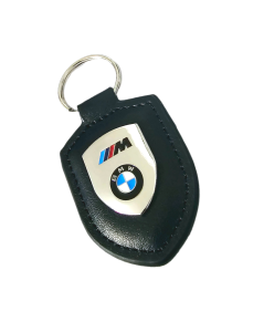 BMW nyckelring nyhet svart läder nyckelhänge