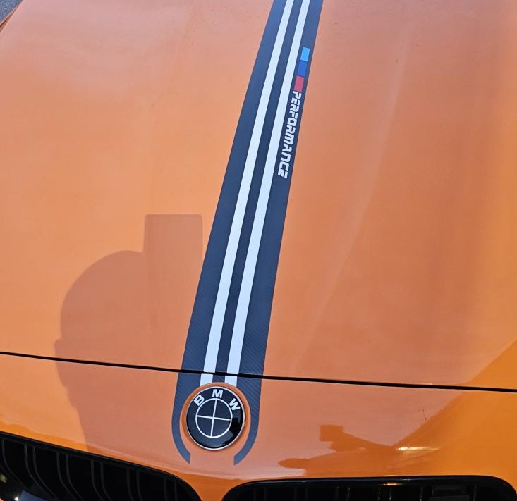 BMW motorhuv dekal stickers för alla BMW