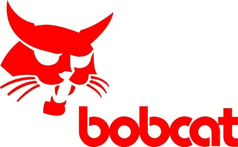 Bobcat logo 2 st stickers klistermärke