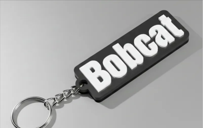 Bobcat logo nyckelring | 3D Nyckelhänge