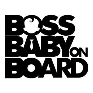 Boss baby on board dekal till bilen