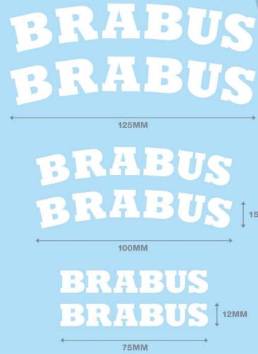 Brabus bromsdekaler 6st stickers klistermärke