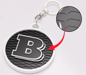 Brabus logo nyckelring nyckelhänge 3d