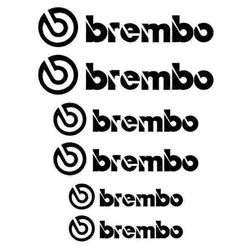 Brembo bromsdekaler stickers dekal 6 st