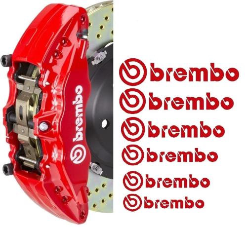 Brembo bromsdekaler stickers dekal 6 st