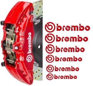 Brembo bromsdekaler sticker dekal 6st