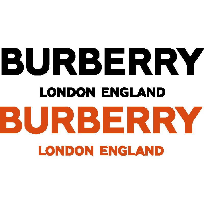 Burberry logo klistermärke dekaler 2st