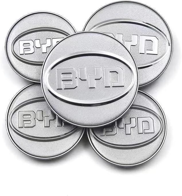 byd centrumkåpor navkåpor i silver färg
