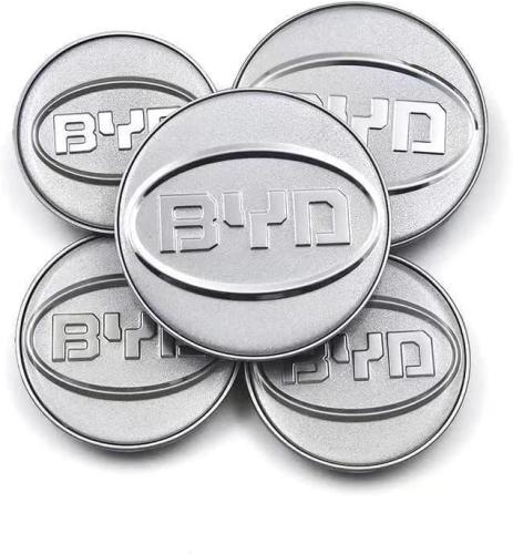 byd centrumkåpor navkåpor i silver färg