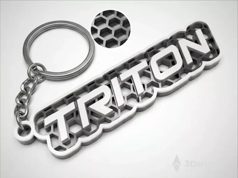 Mitsubishi Triton nyckelring 3d design