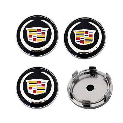 cadillac centrumkåpor navkåpa i svart färg med 4 storlekar