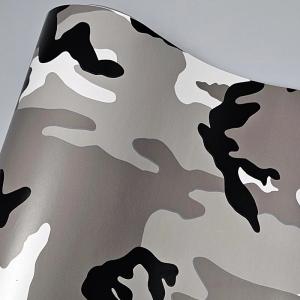Cammoflage matt vit grå folie vinyl 1,5m