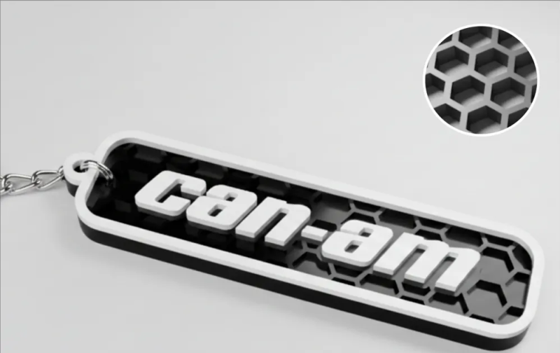 Can Am Logotyp Nyckelring – 3D-designad