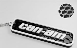 Can Am Logotyp Nyckelring – 3D-designad