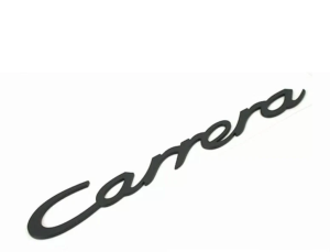 Porsche Carrera emblem svart märke