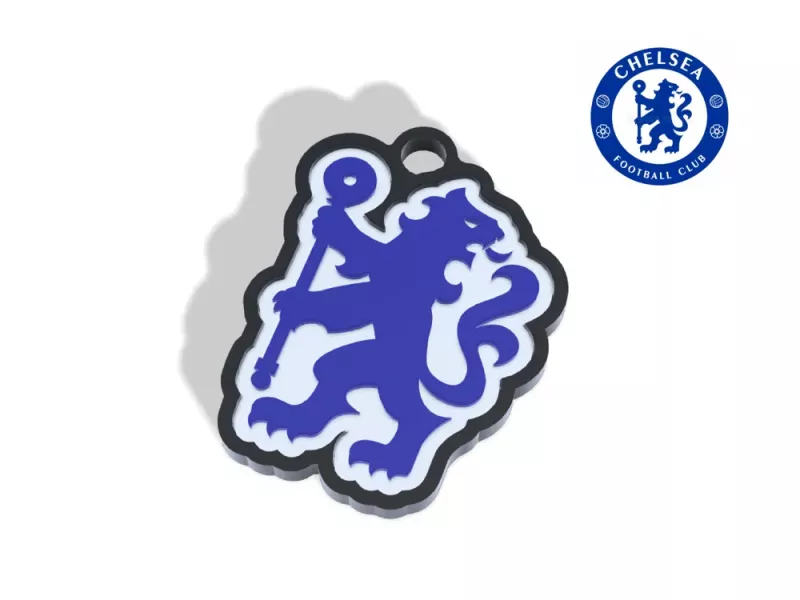 Chelsea nyckelring nyckelhänge 3d