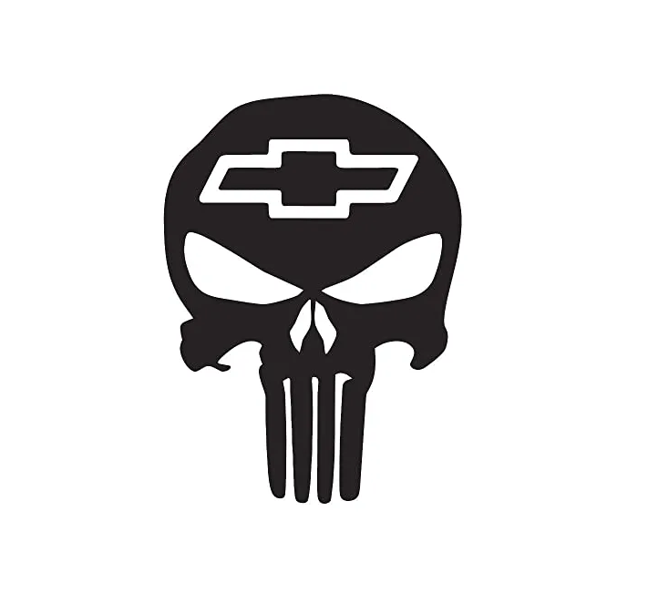 Chevrolet Punisher döskalle skull dekaler