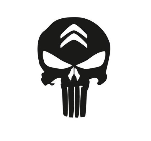 Citröen punisher dekal dekaler 2st sticker