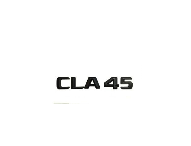 Mercedes CLA 45 CLA45 emblem svart / silver
