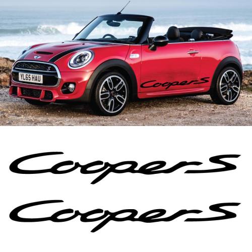 Mini Cooper S dekal 2st dekaler sticker