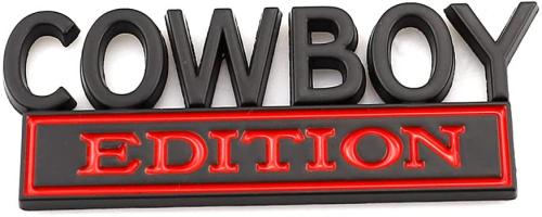 cowboy  edition cool häftig emblem