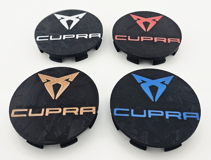 Cupra centrumkåpor 3d 68mm navkåpor 4st