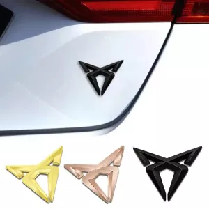 Cupra emblem märke guld, brons, svart