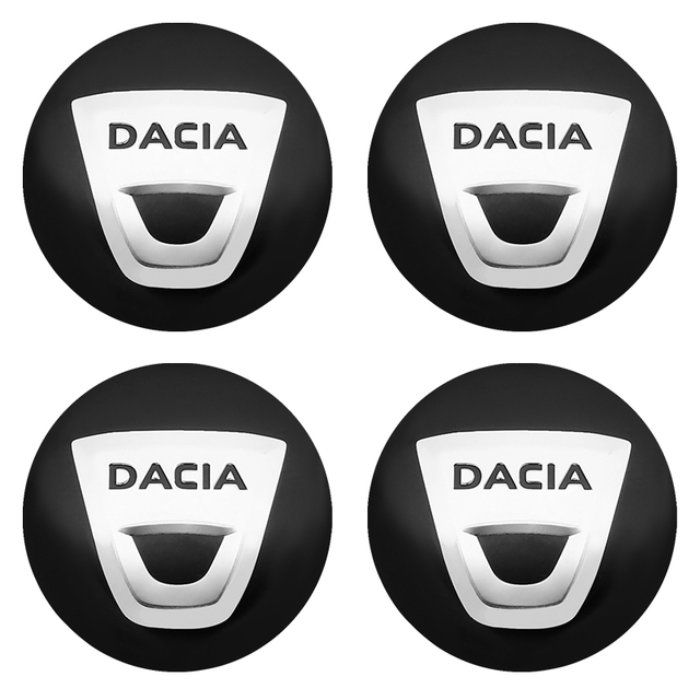 Dacia hjulnav emblem i svart 56, 60 mm