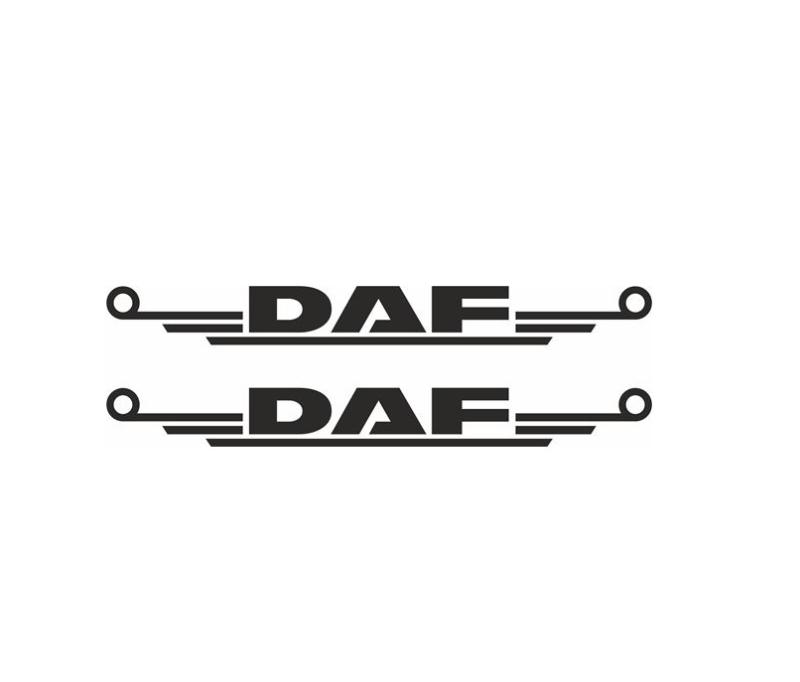 DAF dekaler 2st stickers märke värmetålig dekal