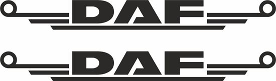 Daf lastbil dekal 2st dekaler 30 cm sticker