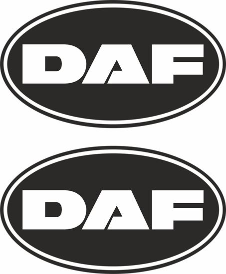DAF logo dekaler 2st stickers klistermärken
