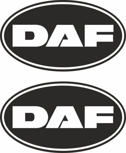 DAF logo dekaler 2st stickers klistermärken
