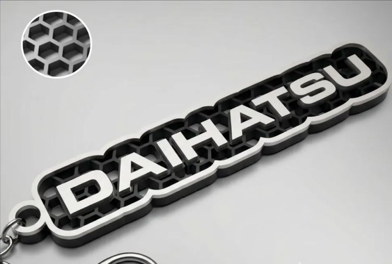 Daihatsu nyckelring nyckelhänge 3d design
