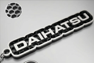 Daihatsu nyckelring nyckelhänge 3d design