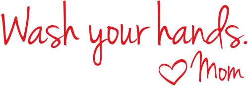 dekal till toaletten wash your hand