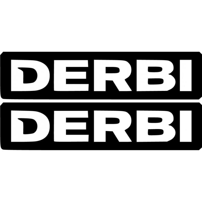 Derbi motorcykel MC dekal 2 st stickers