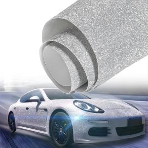 Diamond glitter silver vinyl folie wrap 152 cm