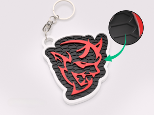 Dodge Demon nyckelring nyckelhänge