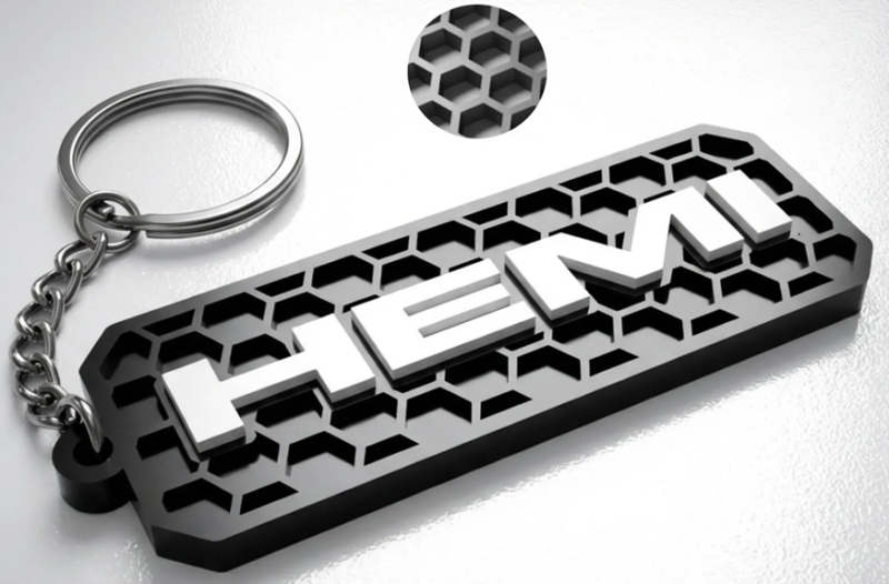 Dodge Hemi nyckelring nyckelhänge 3D