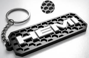 Dodge Hemi nyckelring nyckelhänge 3D