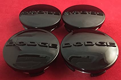 dodge logo centrumkåpor svart