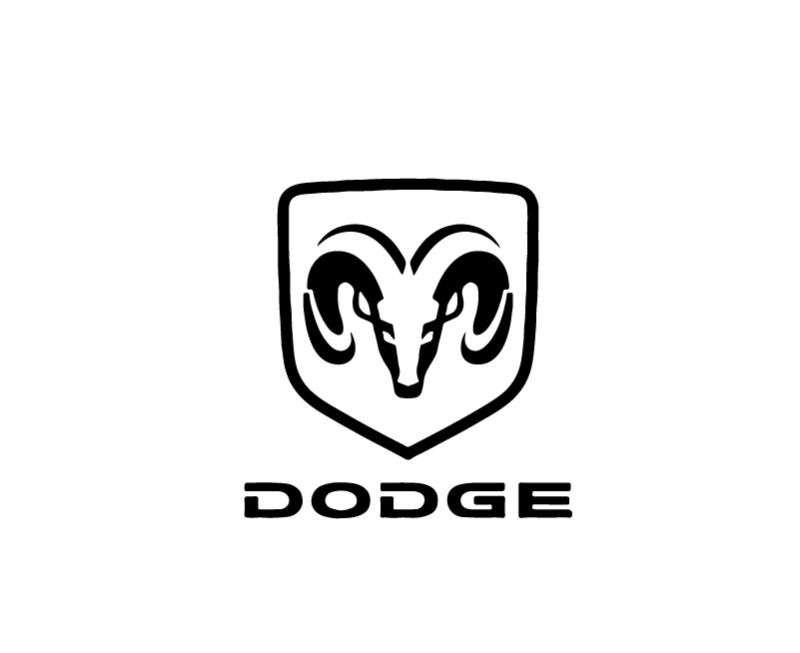 Dodge logotyp dekaler 2st klistermärken